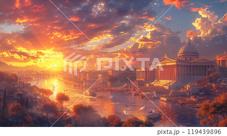 Ancient Roman empire. Rise and glory era of Rome in an Europa continent 119439896
