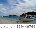 青い海と空と船 119440769