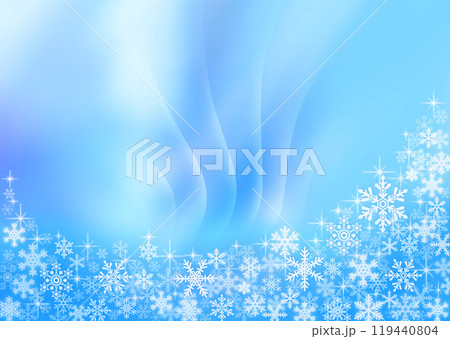 雪の結晶背景素材 雪の結晶背景素材 119440804