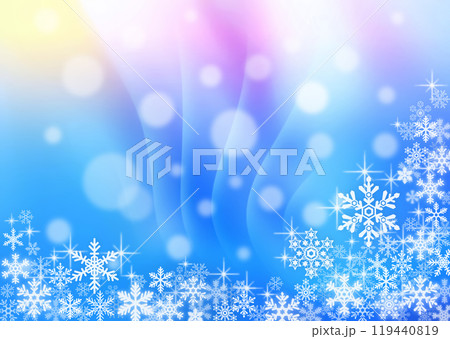 雪の結晶背景素材 119440819
