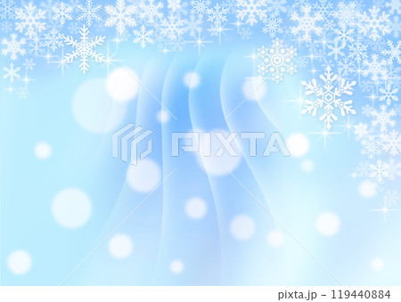 雪の結晶背景素材 119440884