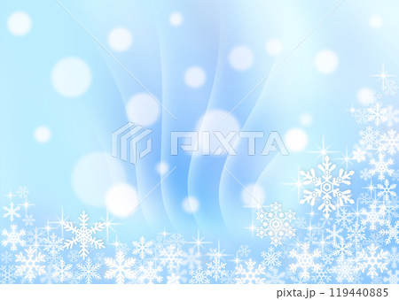 雪の結晶背景素材 雪の結晶背景素材 119440885