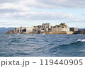 海から見た軍艦島 119440905
