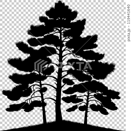 wooden silhouette transparent background 119441640