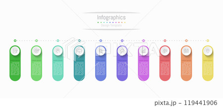 Infographic 3 options design elements for your business data. Vector Illustration. 119441906