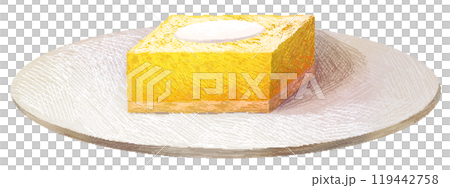 Lemon squares in pixel art style 119442758