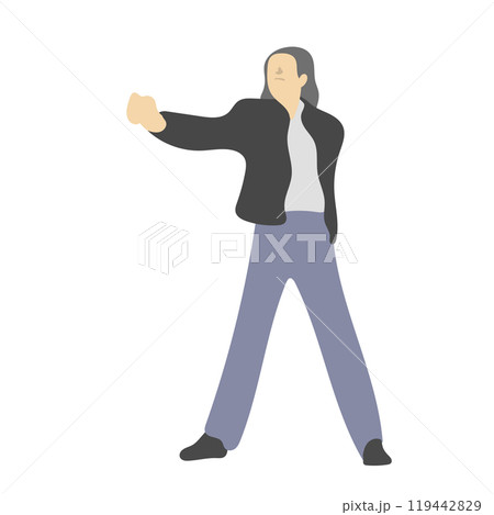 businessman hands up fist illustration vector isolated on white background businessman hands up fist illustration vector isolated on white background 119442829