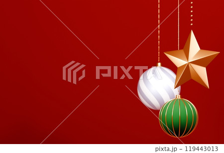 3D素材_クリスマスオーナメント 119443013