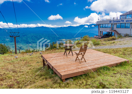 【長野県】木曽・おんたけロープウェイ　飯森高原駅の展望テラス 119443127