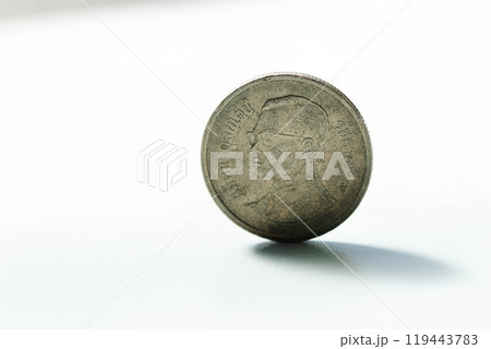 外貨、タイの1バーツ(表面) 外貨、タイの1バーツ(表面) 119443783