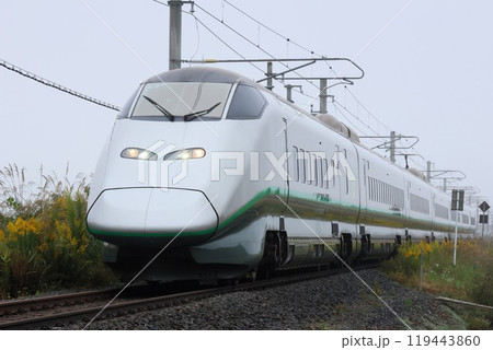 【JR東日本】E3系2000番台「つばさ」〜シルバーカラー〜（山形新幹線：赤湯〜高畠） 119443860