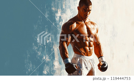 力強い格闘技のポートレート 力強い格闘技のポートレート 119444753