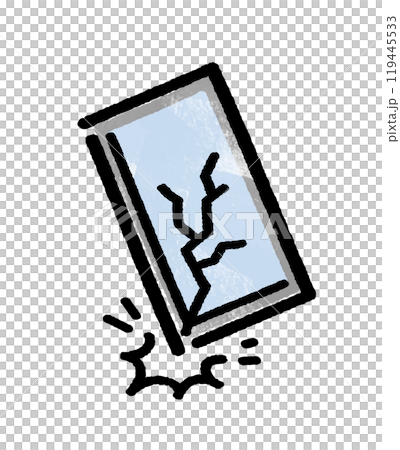 Broken smartphone 119445533