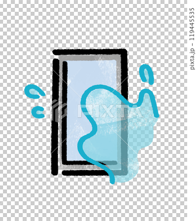 Wet smartphone 119445535