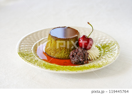 有機抹茶の豆乳プリン 有機抹茶の豆乳プリン 119445764