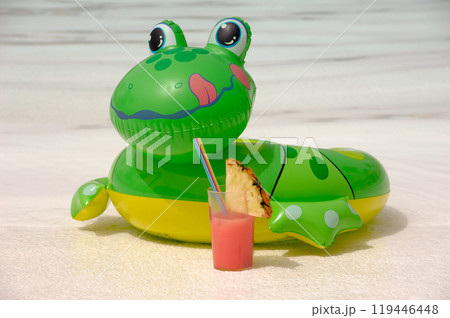 Frog and drink 119446448