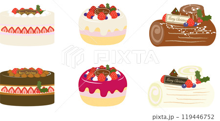 ケーキの可愛いアイコン 119446752