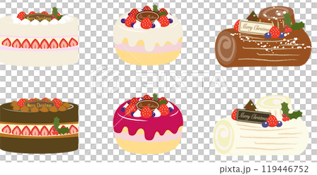 ケーキの可愛いアイコン 119446752