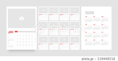 Monthly calendar for 2025 year. Starts on Sunday. 119448518