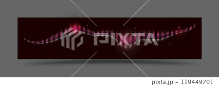 Color wave, sound spectrum. Template for website design, web design, social networks, creative interior and creative ideas 119449701