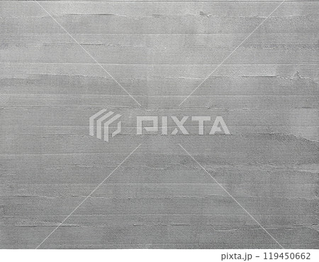 櫛引きで仕上げた鼠色の塗り壁面の背景画像 119450662