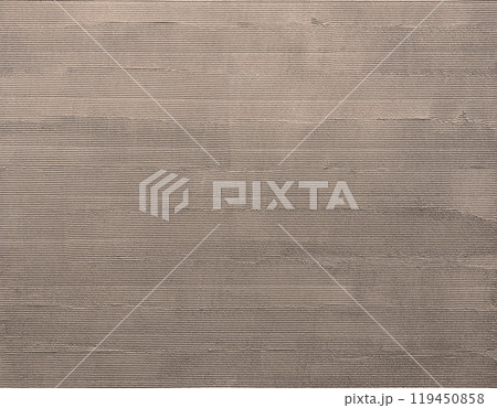 櫛引きで仕上げた生壁色の塗り壁面の背景画像 櫛引きで仕上げた生壁色の塗り壁面の背景画像 119450858