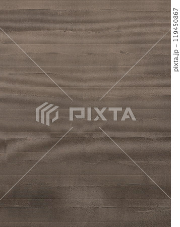 櫛引きで仕上げた灰茶色の塗り壁面の縦長の背景画像 櫛引きで仕上げた灰茶色の塗り壁面の縦長の背景画像 119450867