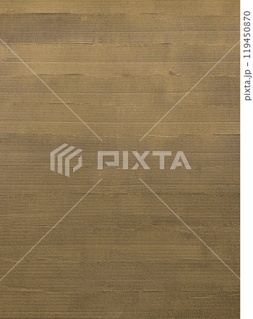 櫛引きで仕上げた茶色の塗り壁面の縦長の背景画像 119450870