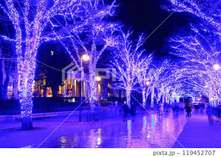 【東京都】渋谷の青の洞窟イルミネーション（代々木公園ケヤキ並木） 119452707