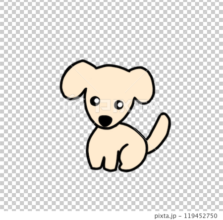 お座りしている犬 イヌ ペット 動物 お座りしている犬 イヌ ペット 動物 119452750