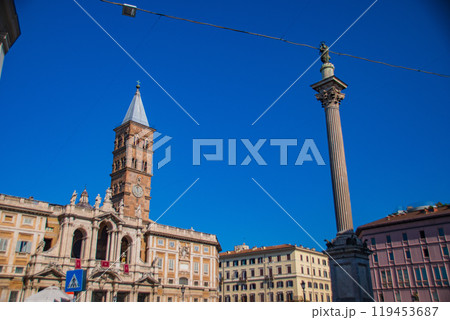 イタリアローマの景色とバチカン市国の風景 イタリアローマの景色とバチカン市国の風景 119453687