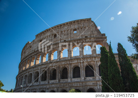 イタリアローマの景色とバチカン市国の風景 119453725