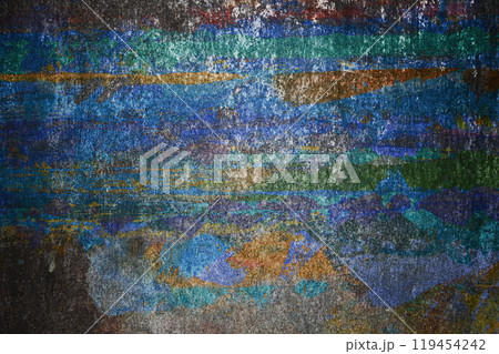 Dirty color paint on a metal surface. Banner of the grunge color paint. Dirty color paint on a metal surface. Banner of the grunge color paint. 119454242