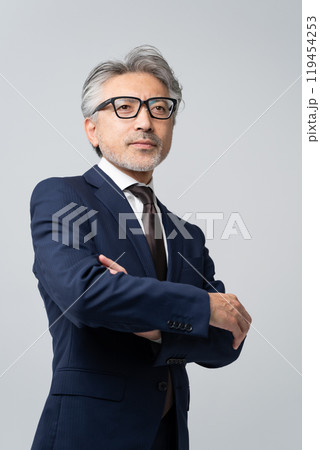 ビジネスマン　グレイヘア 119454253