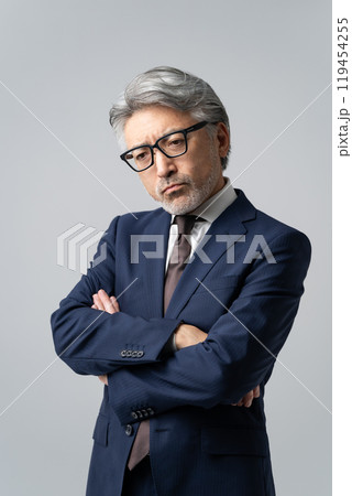ビジネスマン グレイヘア 悩む ビジネスマン グレイヘア 悩む 119454255