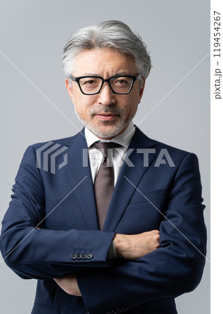 ビジネスマン　グレイヘア 119454267