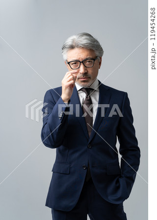 ビジネスマン　グレイヘア 119454268