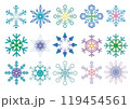 雪の結晶イラストセット 119454561