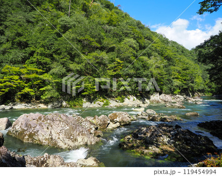 長門峡と阿武川 119454994