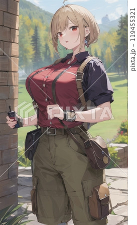女性の探検家のイメージ 119455321