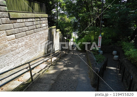 文京区にある小さな坂道、胸突坂 7月文京205胸突坂 文京区にある小さな坂道、胸突坂 7月文京205胸突坂 119455820