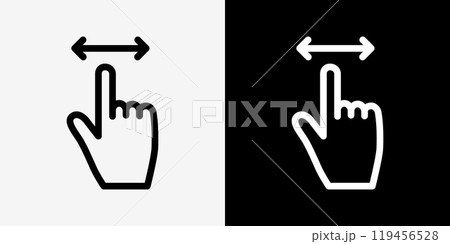 手、ハンドサインのアイコンセット 119456528