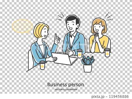 年輕夫婦與女顧問諮詢 119456886