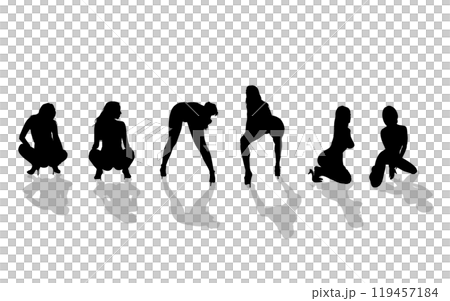 Sexy pose female silhouette_3 119457184