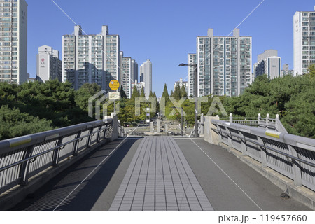 韓国の新都市：一山（イルサン・Ilsan）の街並み 119457660
