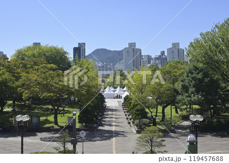 韓国の新都市：坪村（ピョンチョン・Pyeongchon）の街並み 119457688