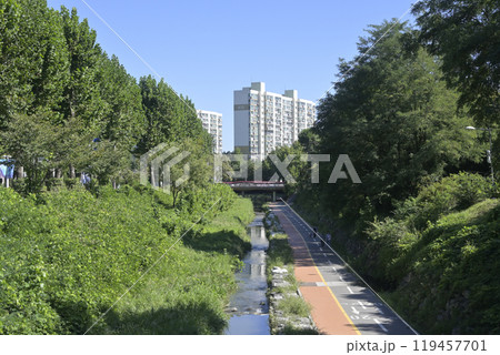 韓国の果川(グワチョン・Gwacheon)の街並み 韓国の果川(グワチョン・Gwacheon)の街並み 119457701
