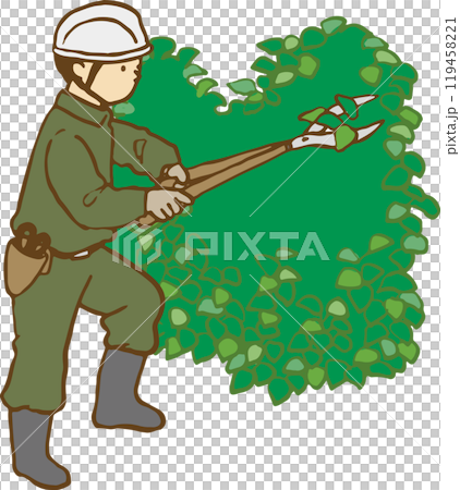 伸びすぎた枝の剪定 伸びすぎた枝の剪定 119458221