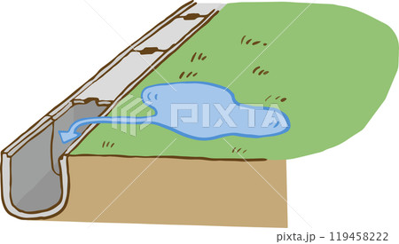 U字溝排水 119458222