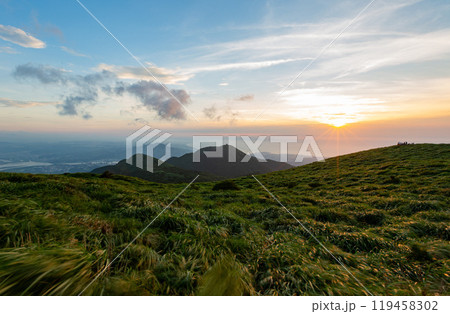 Sunset landscape from Mount Datun Air Navigation Station Lookout Sunset landscape from Mount Datun Air Navigation Station Lookout 119458302